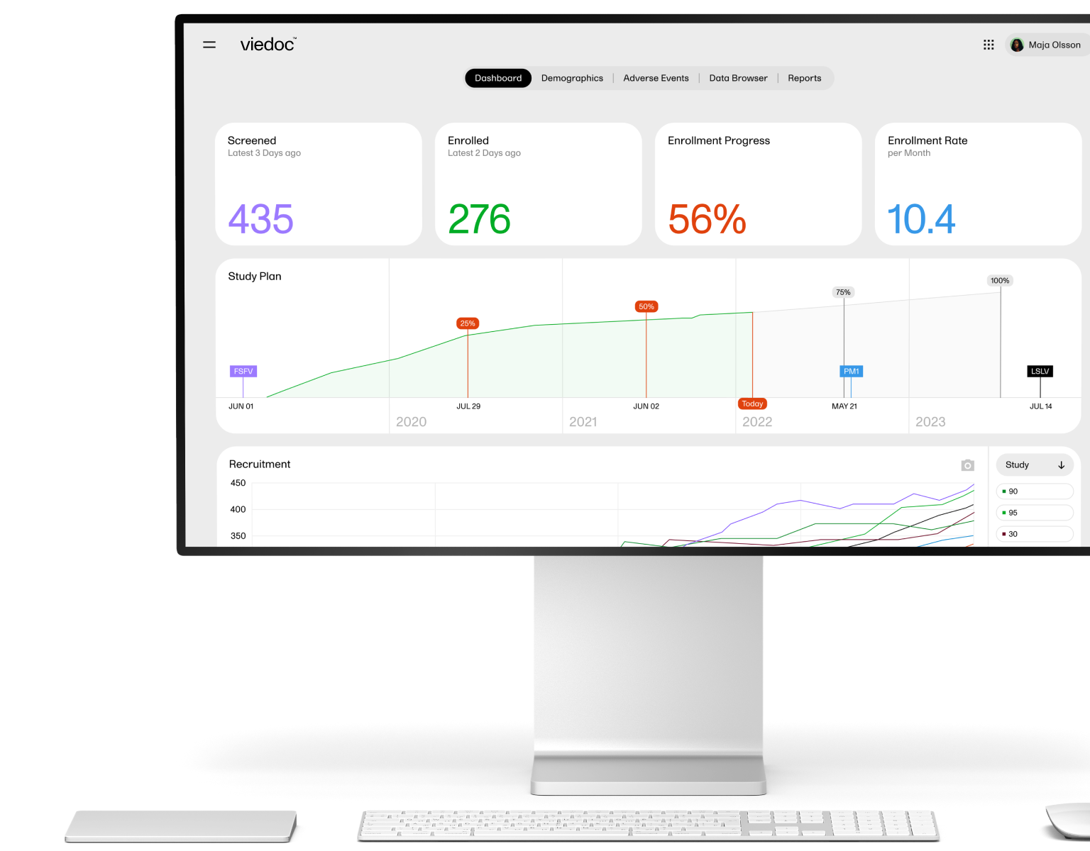 viedoc edc software screen