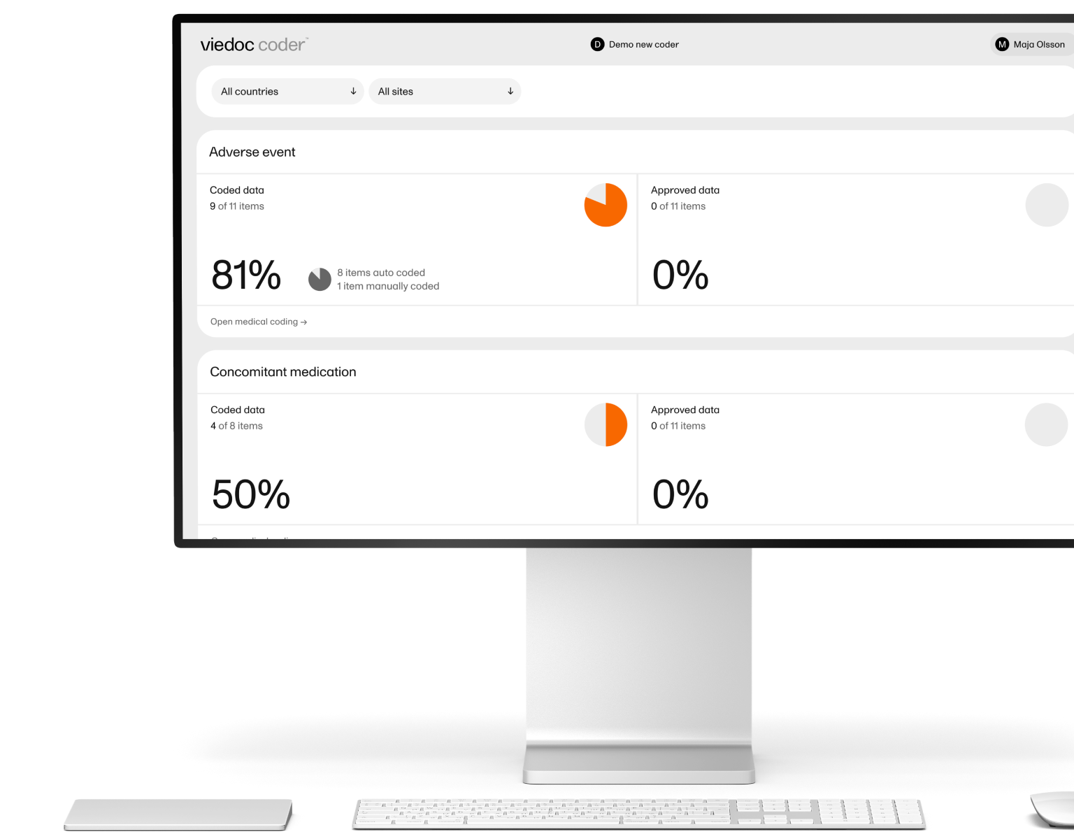 viedoc medical coding software screen