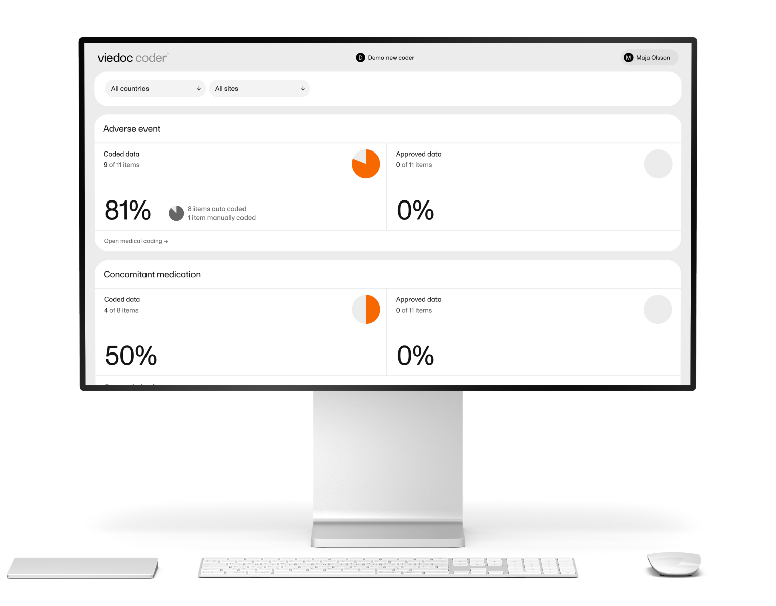 viedoc medical coding software screen