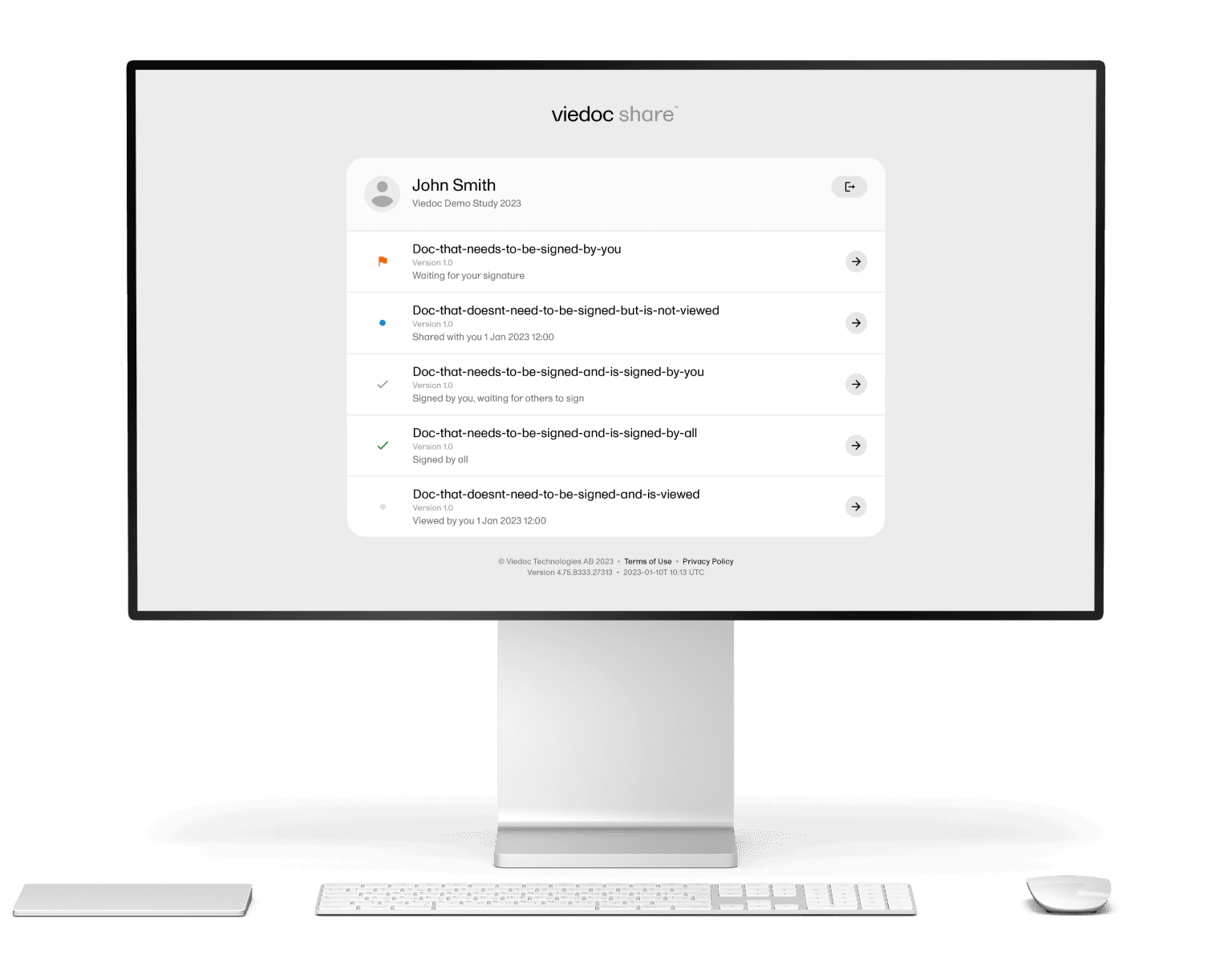 viedoc record sharing software screen