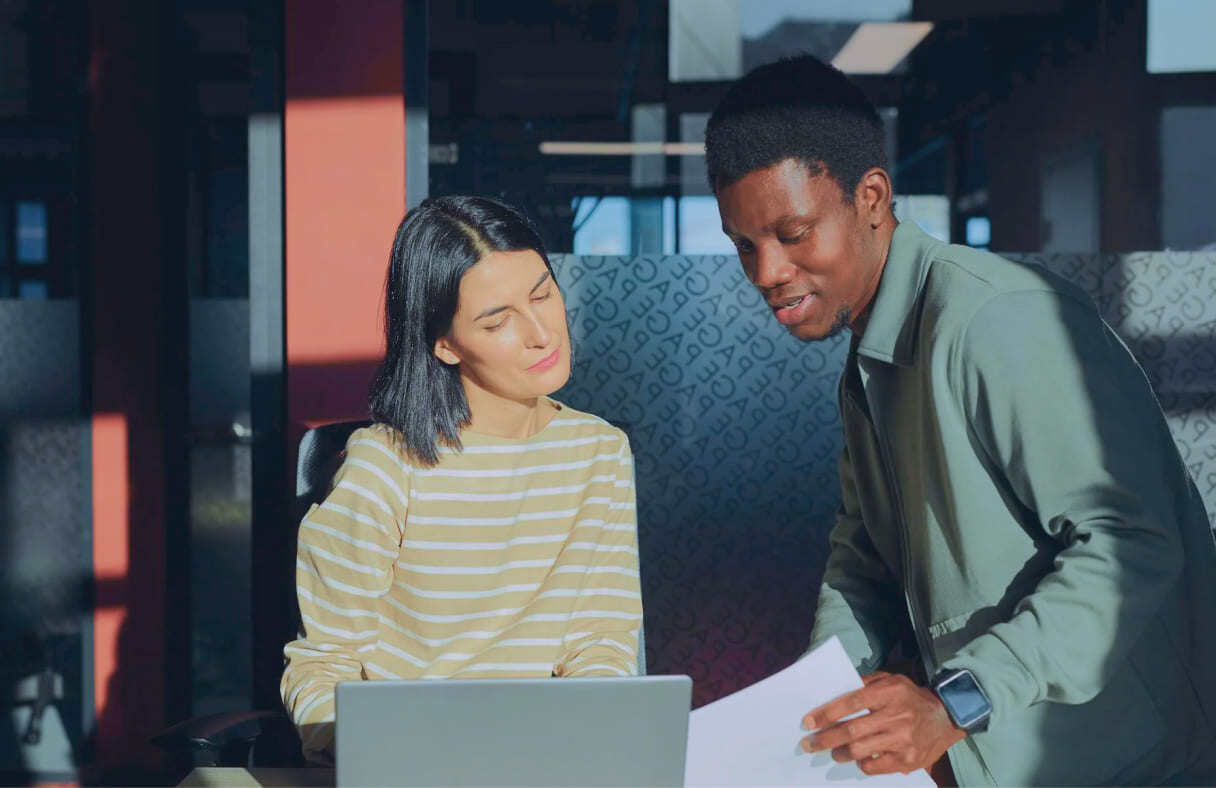 man-and-woman-working