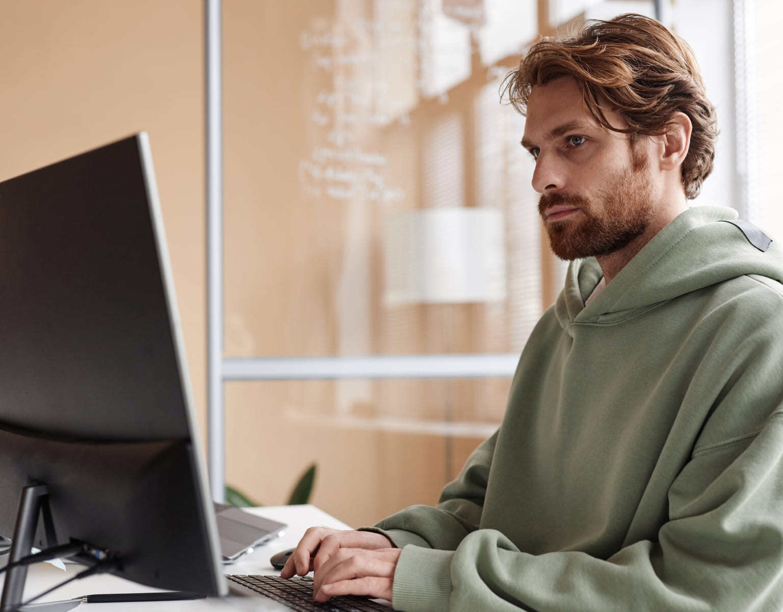 man-working-on-computer
