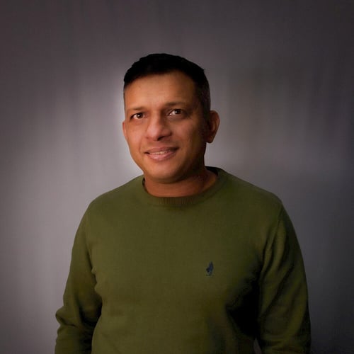 Portrait of Binish Peter, Technical Fellow at Viedoc, sharing insights into innovative solutions for current challenges in the field of clinical trials and technology.