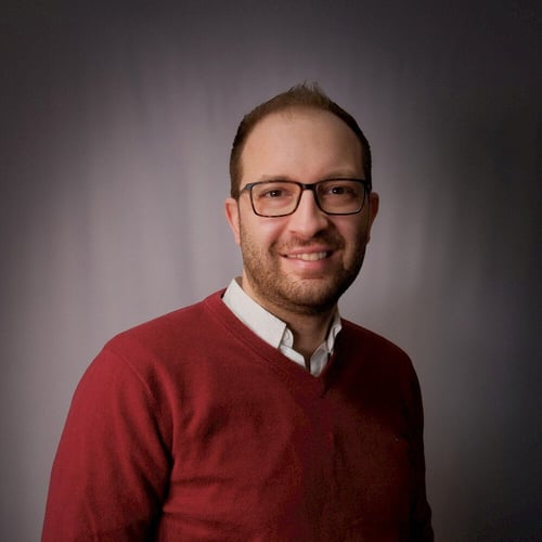 Portrait of Majd Mirza, Chief Innovation Officer at Viedoc, sharing insights into innovative solutions for current challenges in the field of clinical trials and technology