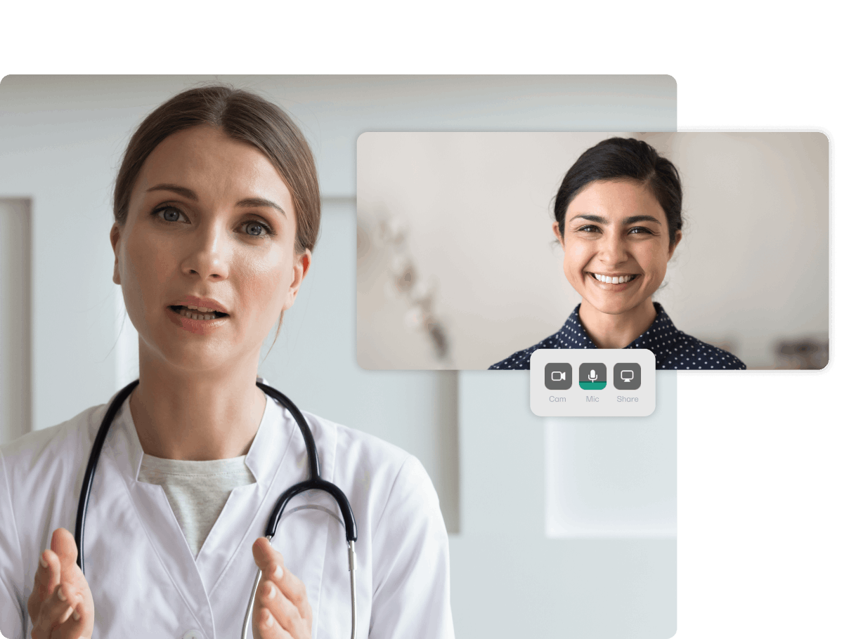 call between a doctor and patient