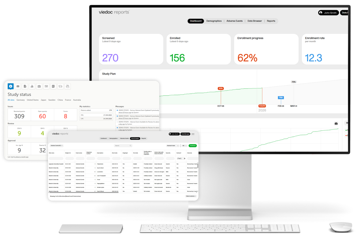 Computer Edc EDC software | Electronic data capture software | Viedoc