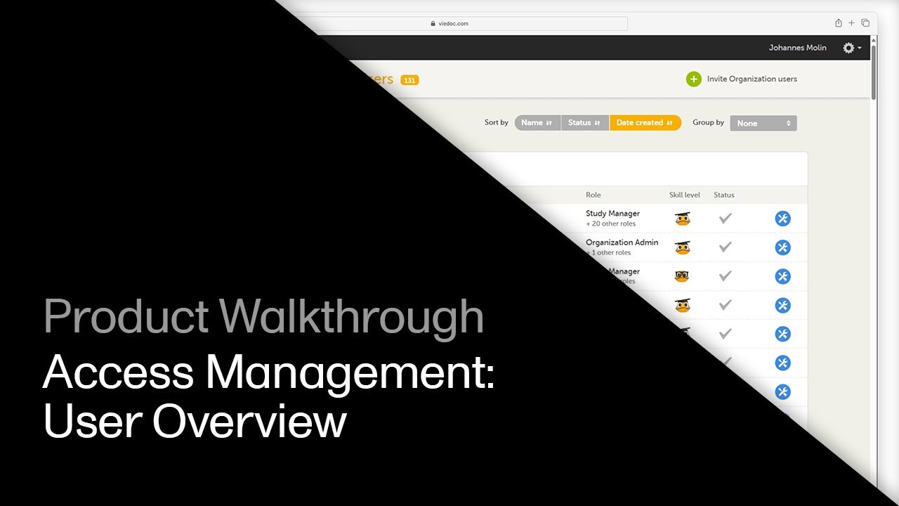 User overview