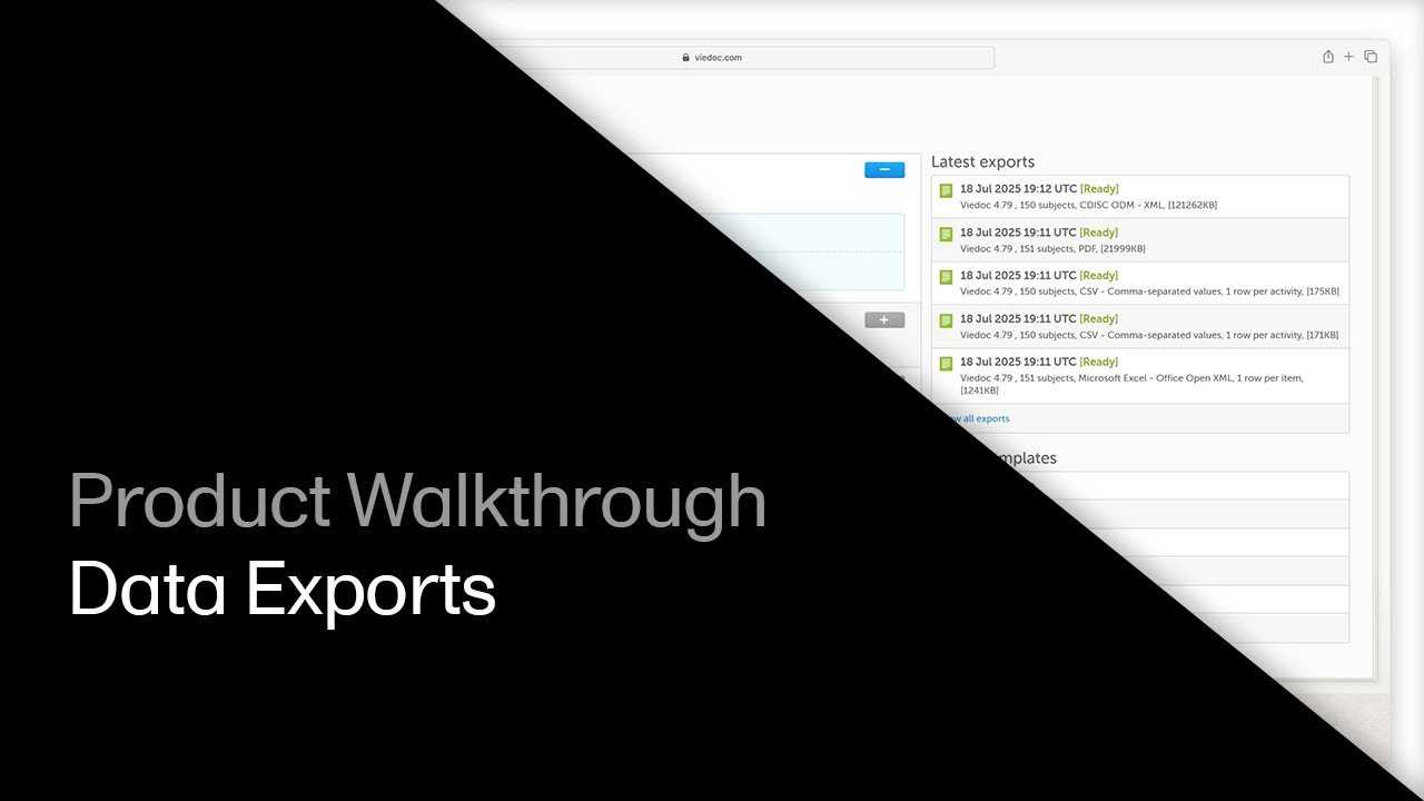 Data exports