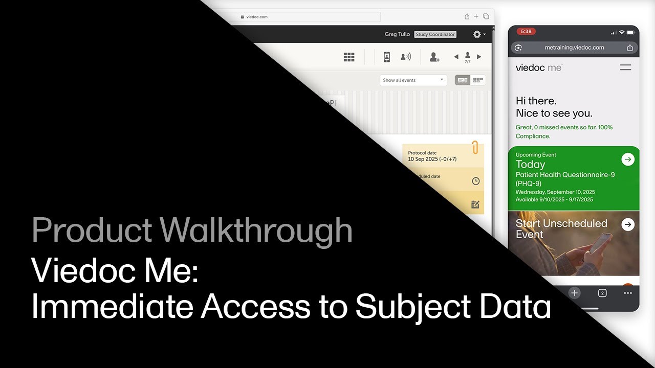 Immediate access to subject data