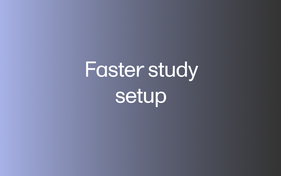 Faster study setup with Prism and Viedoc