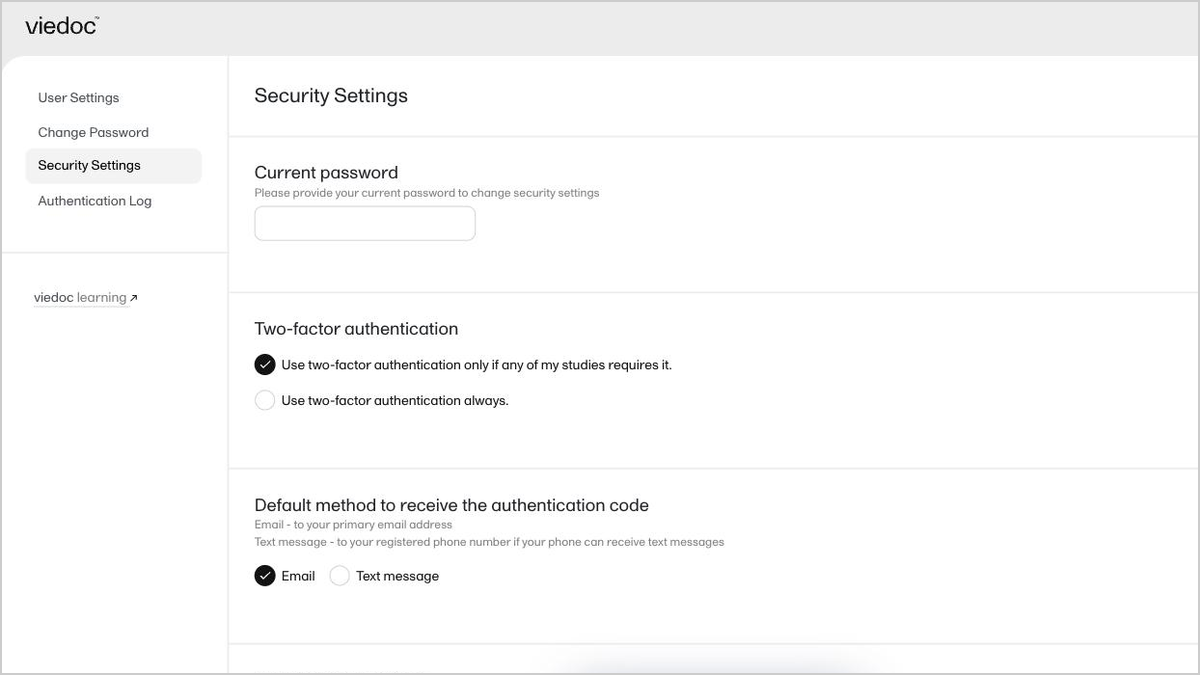 Two-factor authentication (2FA)